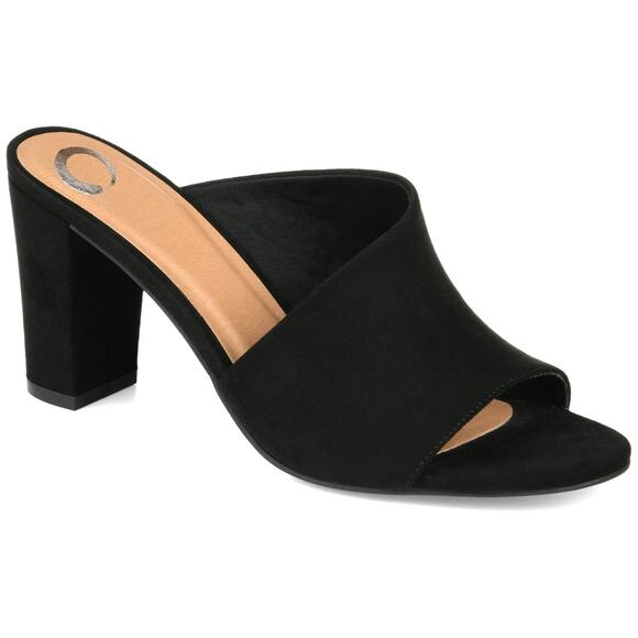 Journee Collection Women's Allea Tru Comfort Foam Allea Sandals, Black Size 8.5M - Picture 1 of 5